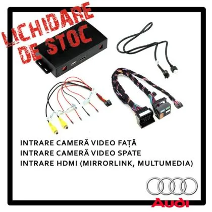 ADVM-AU5 AUDI A1 Adaptiv Mini HDMI & doua camere pe ecranul OEM | Ambient Garage