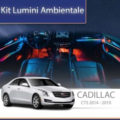 Lumini Ambientale NIGHTVIBE Cadillac CT5 set complet control telefon sau sistem original | Ambient Garage