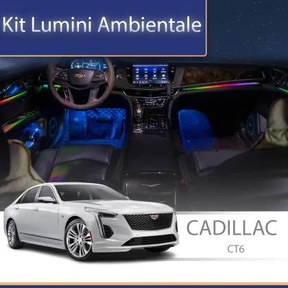 Lumini Ambientale NIGHTVIBE Cadillac CT6 set complet control telefon sau sistem original | Ambient Garage