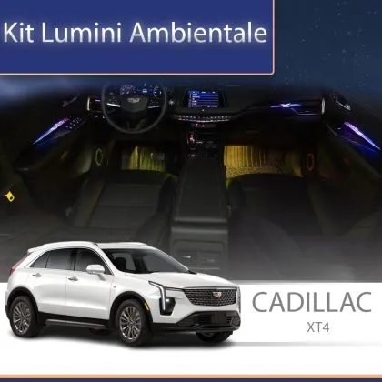 Lumini Ambientale NIGHTVIBE Cadillac XT4 set complet control telefon sau sistem original | Ambient Garage