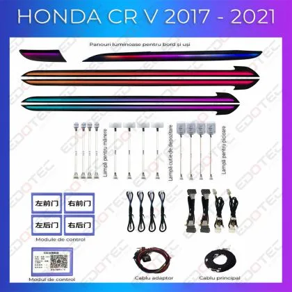 Lumini Ambientale NIGHTVIBE Honda CRV 2017-2021 set complet control telefon sau sistem original | Ambient Garage