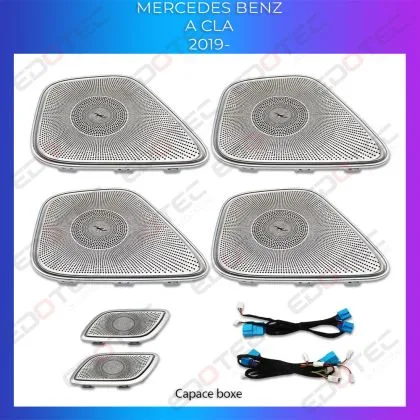Capace difuzoare NIGHTVIBE sistem Berlin fara lumini Mercedes A W177 CLA W118 control pe sistemul original sau telefon | Ambient Garage