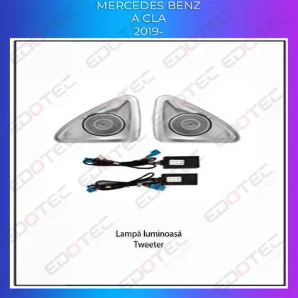 Lumini Ambientale NIGHTVIBE difuzoare rotative stalpi Mercedes A W177 CLA W118 control pe sistemul original sau telefon | Ambient Garage