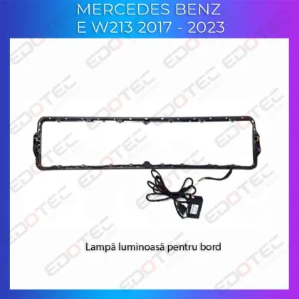 Lumini Ambientale NIGHTVIBE chenar display 64 de culori Mercedes E W213 2017-2023 control pe sistemul original sau telefon | Ambient Garage