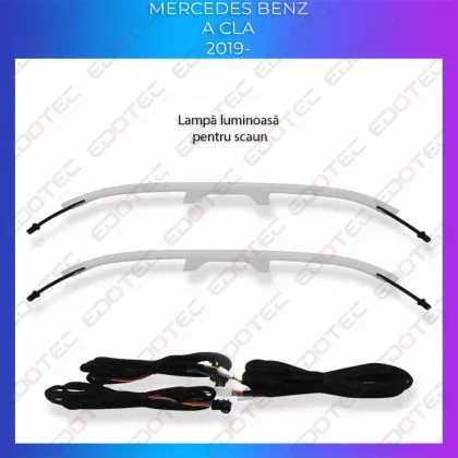Lumini Ambientale NIGHTVIBE spatar scaune Mercedes B  GLB  GLA  W247 2019- control pe sistemul original sau telefon | Ambient Garage