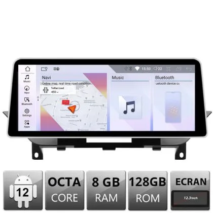 Navigatie BMW X1 E84 2012-2015 cu ecran NBT 12.3" 8+128 4G BT | Ambient Garage