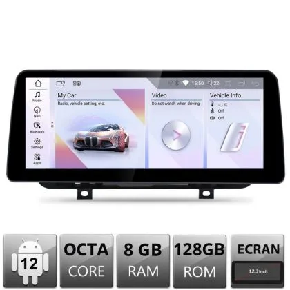 Navigatie BMW Seria 2 F22 F45 2012-2015 NBT Android ecran 12.3" 8+128 4G BT | Ambient Garage