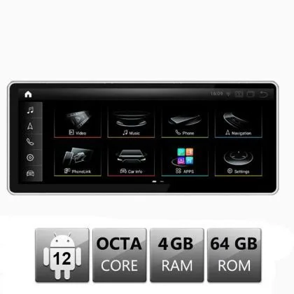 Navigatie dedicata Audi A6 MIB EDT-A6-MIB-8-V2 ecran 12.3" Android Gps Internet Bluetooth USB Video Qualcomm 4 GB + 64 GB | Ambient Garage