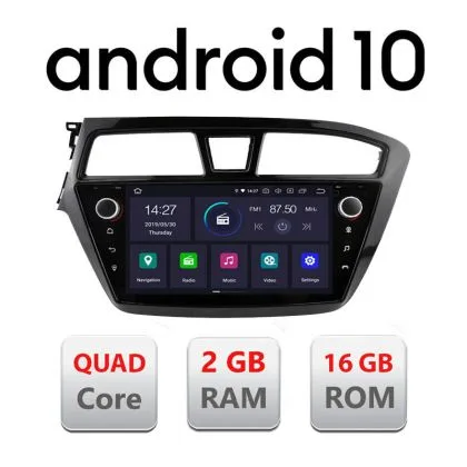 Navigatie Hyundai i20 2015-2018 EDT-G517 cu Android ecran tactil capacitiv Bluetooth Internet GPS | Ambient Garage