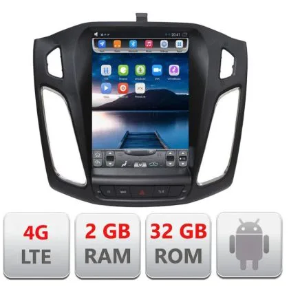 Navigatie Ford Focus 2011- EDT-T150 cu Android GPS Bluetooth Radio Internet si ecran tip Tesla | Ambient Garage