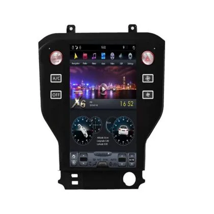 Navigatie Ford Mustang 2014- EDT-T568 cu Android GPS Bluetooth Radio Internet procesor Six Core si ecran tip Tesla | Ambient Garage