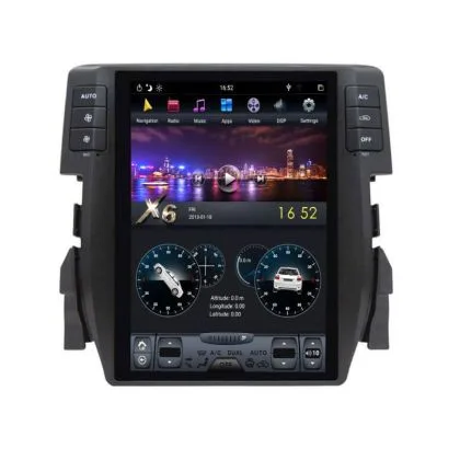 Navigatie Honda Civic 2016- EDT-T669 cu Android GPS Bluetooth Radio Internet procesor Six Core si ecran tip Tesla | Ambient Garage