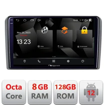 Navigatie Audi A3 8P 5960Pro-049 Android Octa Core Qualcomm 2K Qled 8+128 DTS DSP 360 4G Optical | Ambient Garage