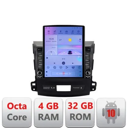 Navigatie Mitsubishi Outlander 2010 G-056 ecran tip TESLA 9.7" cu Android Radio Bluetooth Internet GPS WIFI 4+32GB DSP v1 | Ambient Garage