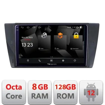 Navigatie BMW Seria 3 E90 5960Pro-095 Android Octa Core Qualcomm 2K Qled 8+128 DTS DSP 360 4G Optical | Ambient Garage