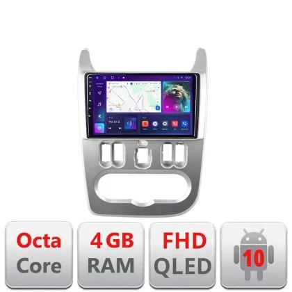 Navigatie Dacia Duster 2010-2012 B-099 Android Ecran QLED octa core 4+64 carplay android auto KIT-099+EDT-E309V3 | Ambient Garage