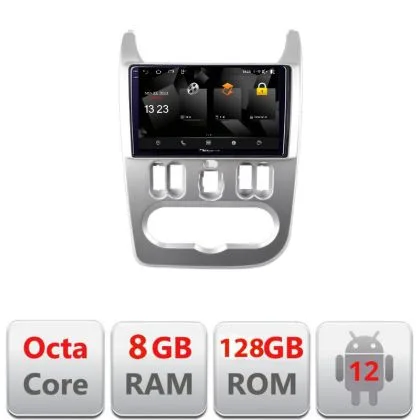 Navigatie Dacia Duster 2010-2012 5960Pro-099 Android Octa Core Qualcomm 2K Qled 8+128 DTS DSP 360 4G Optical | Ambient Garage