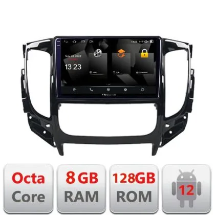 Navigatie Mitsubishi L200 2014-2020 5960Pro-1094 Android Octa Core Qualcomm 2K Qled 8+128 DTS DSP 360 4G Optical v1 | Ambient Garage