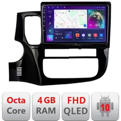Navigatie Mitsubishi Outlander 2014- B-1230 Android Ecran QLED octa core 4+64 carplay android auto KIT-1230+EDT-E310V3 | Ambient Garage