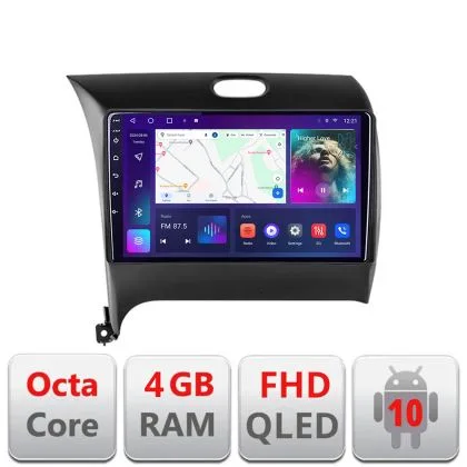 Navigatie Kia Cerato 2013-2017 B-1562 Android Ecran QLED octa core 4+64 carplay android auto KIT-1562+EDT-E309V3 | Ambient Garage