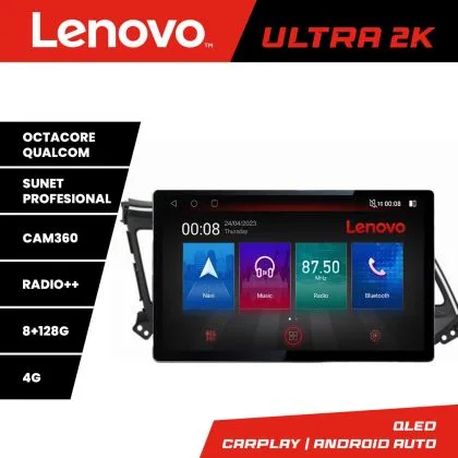 Navigatie Hyundai Elantra 2018- N-1581 ecran 13" 2K 8+128 Android Waze USB Navigatie 4G 360 Toslink Youtube Rad | Ambient Garage