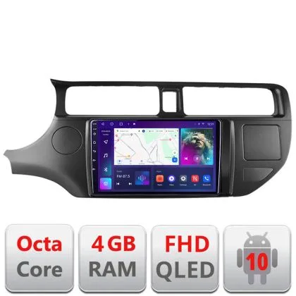 Navigatie Kia Rio 2011-2013 B-204 Android Ecran QLED octa core 4+64 carplay android auto KIT-204+EDT-E309V3 | Ambient Garage