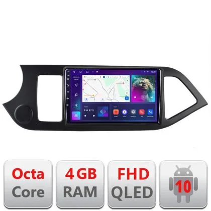 Navigatie Kia Picanto 2011-2015 B-217 Android Ecran QLED octa core 4+64 carplay android auto KIT-217+EDT-E309V3 | Ambient Garage