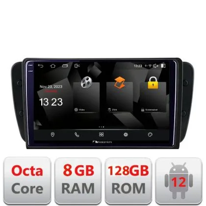 Navigatie Seat Ibiza 2008-2014 5960Pro-246 Android Octa Core Qualcomm 2K Qled 8+128 DTS DSP 360 4G Optical | Ambient Garage