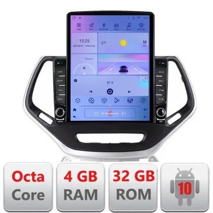 Navigatie Jeep Cherokee 2014-2019 Manual H-248 ecran tip TESLA 9.7" cu Android Radio Bluetooth Internet GPS WIFI 4+32G | Ambient Garage