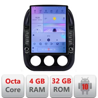 Navigatie Jeep Compass 2010-2016 Manual H-2500 ecran tip TESLA 9.7" cu Android Radio Bluetooth Internet GPS WIFI 4+32G | Ambient Garage