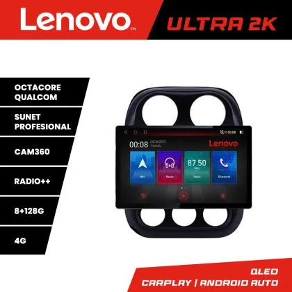 Navigatie Jeep Compass 2010-2016 N-2500 ecran 13" 2K 8+128 Android Waze USB Navigatie 4G 360 Toslink Youtube Ra | Ambient Garage