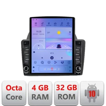 Navigatie Ford Fiesta G-256 ecran tip TESLA 9.7" cu Android Radio Bluetooth Internet GPS WIFI 4+32GB DSP 4G Octa Core | Ambient Garage