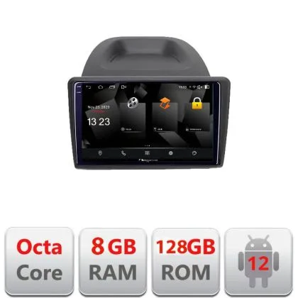 Navigatie Ford Fiesta 2012-2018 5960Pro-256 Android Octa Core Qualcomm 2K Qled 8+128 DTS DSP 360 4G Optical | Ambient Garage