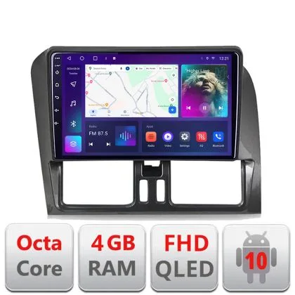 Navigatie dedicata Volvo XC60 2014-2018 sistem Sensus Connect B-272-14  Android Ecran QLED octa core 4+64 carplay android auto kit-272-14+EDT-E309V3 | Ambi