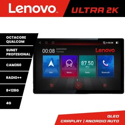 Navigatie universala 2 din 9 inch ecran 13" 2K 8+128 Android Waze USB Navigatie 4G 360 Toslink Youtube Radio universal | Ambient Garage