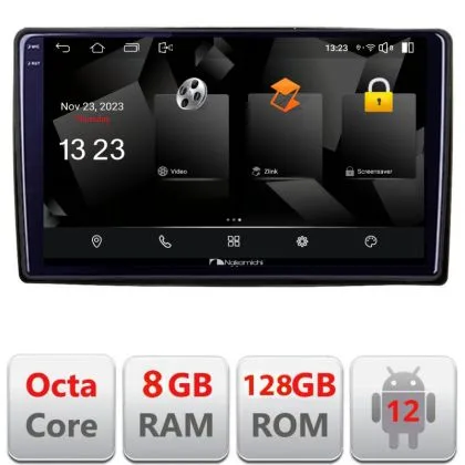 Navigatie universala 2din-2 Android Octa Core Qualcomm 2K Qled 8+128 DTS DSP 360 4G Optical universal | Ambient Garage