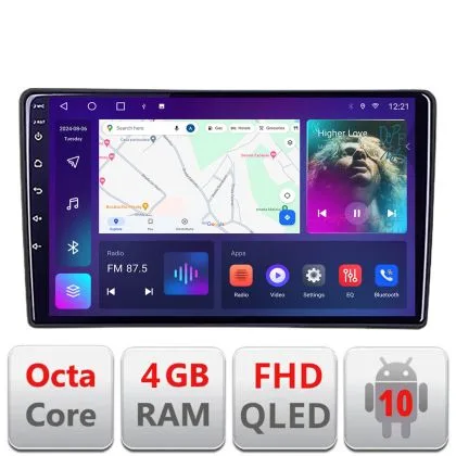 Navigatie Peugeot 308 2013-2017 B-308 Android Ecran QLED octa core 4+64 carplay android auto KIT-308+EDT-E309V3 | Ambient Garage