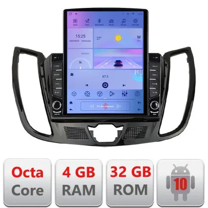Navigatie Ford Kuga C-MAX Android radio gps internet Octa Core 4+64 LTE KIT-362-v2+EDT-E709 | Ambient Garage