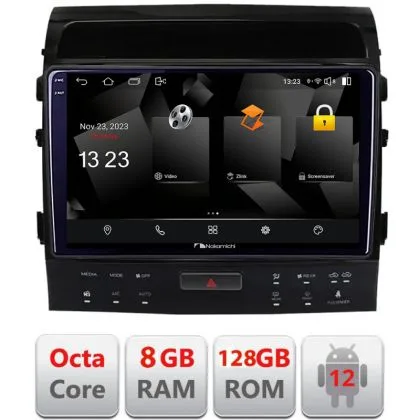 Navigatie Toyota Landcruiser 200 V8 2007-2015 cu navi si 360 Android radio gps internet octa core 8+128 carplay android auto | Ambient Garage