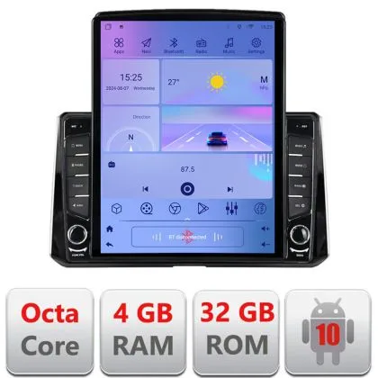 Navigatie Toyota Corolla dupa 2020 H-388 ecran tip TESLA 9.7" cu Android Radio Bluetooth Internet GPS WIFI 4+32GB DSP | Ambient Garage