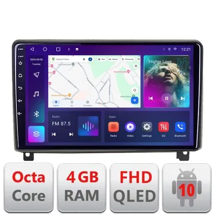 Navigatie Peugeot 407 2004-2011  Android Ecran QLED octa core 4+64 carplay android auto KIT-407+EDT-E309V3 | Ambient Garage