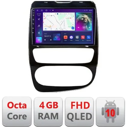 Navigatie Renault Clio 4 V2 B-468 Android Ecran QLED octa core 4+64 carplay android auto KIT-468+EDT-E310V3 | Ambient Garage