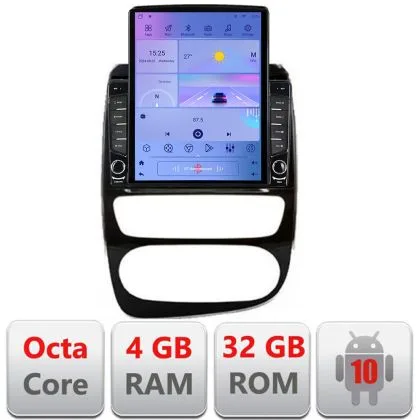 Navigatie Renault Clio 4 V2 H-468 ecran tip TESLA 9.7" cu Android Radio Bluetooth Internet GPS WIFI 4+32GB DSP 4G Octa | Ambient Garage