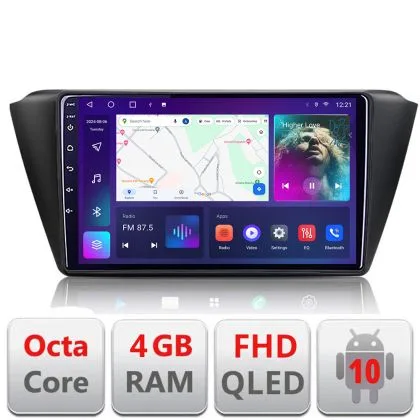 Navigatie Skoda Fabia 2015- B-541 Android Ecran QLED octa core 4+64 carplay android auto KIT-541+EDT-E309V3 | Ambient Garage