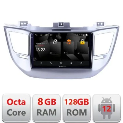 Navigatie Hyundai Tucson 5960Pro-546 Android Octa Core Qualcomm 2K Qled 8+128 DTS DSP 360 4G Optical | Ambient Garage