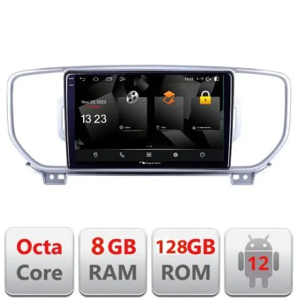 Navigatie Kia Sportage 2016-2018 5960Pro-567 Android Octa Core Qualcomm 2K Qled 8+128 DTS DSP 360 4G Optical | Ambient Garage