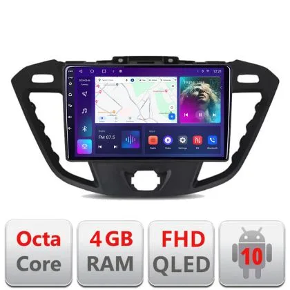 Navigatie Ford Transit B-845 Android Ecran QLED octa core 4+64 carplay android auto KIT-845+EDT-E309V3 | Ambient Garage