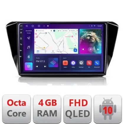 Navigatie Skoda Superb 3 2015-2017 B-932 Android Ecran QLED octa core 4+64 carplay android auto KIT-932+EDT-E310V3 | Ambient Garage