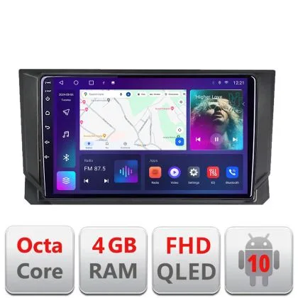 Navigatie Seat Arona Android Ecran QLED octa core 4+64 carplay android auto kit-arona+EDT-E309V3 | Ambient Garage