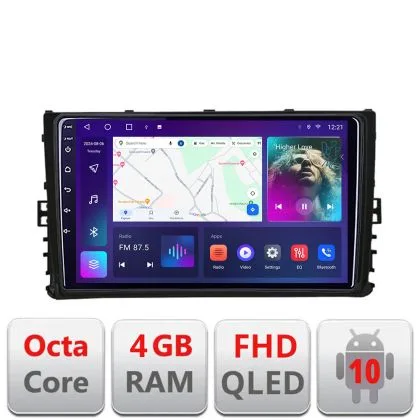 Navigatie Toyota Auris Corolla 2017-2018 B-auris-2017 Android Ecran QLED octa core 4+64 carplay android auto KIT-auris-2017+EDT-E309V3 | Ambient Garage